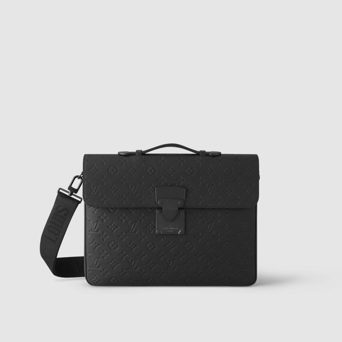 Túi Louis Vuitton S Lock Briefcase Nam Đen